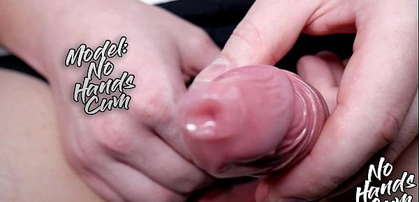  Close-Up Masturbation Big Cock In Condom, Condom Fully Filled With Cum